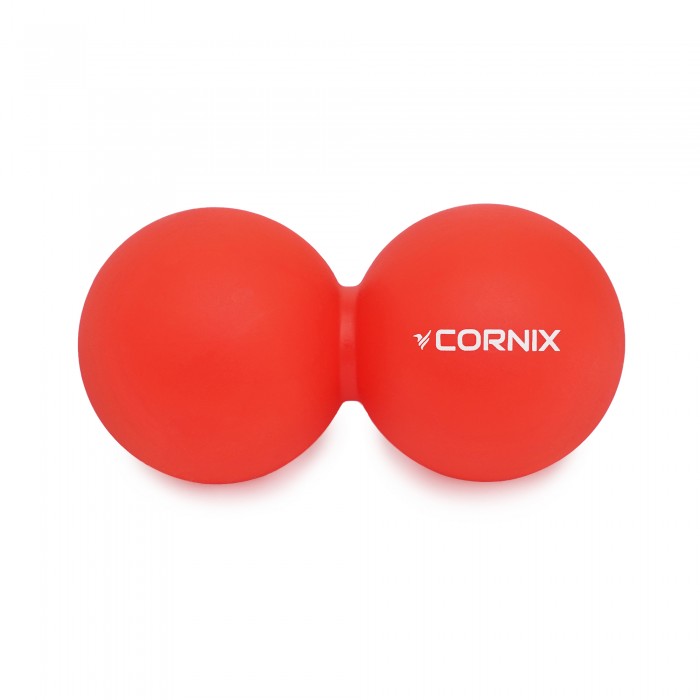 Масажний м'яч Cornix Lacrosse DuoBall 6.3 x 12.6 см XR-0112 Red