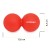 Масажний м'яч Cornix Lacrosse DuoBall 6.3 x 12.6 см XR-0112 Red
