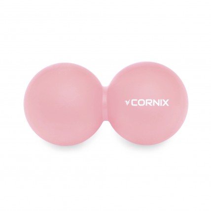 Масажний м'яч Cornix Lacrosse DuoBall 6.3 x 12.6 см XR-0116 Coral