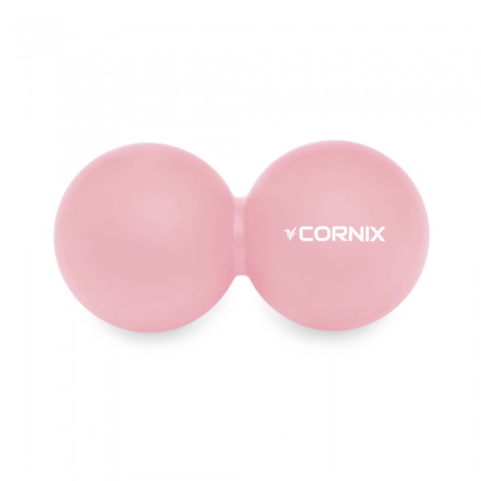Массажный мяч Cornix Lacrosse DuoBall 6.3 x 12.6 см XR-0116 Coral