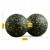 Масажний м'яч подвійний 4FIZJO EPP DuoBall 12 Black/Yellow (P-5907222931332)