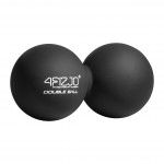 Масажний м'яч подвійний 4FIZJO Lacrosse Double Ball 6.5 x 13.5 см Black (P-5907222931226)