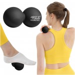 Масажний м'яч подвійний 4FIZJO Lacrosse Double Ball 6.5 x 13.5 см Black (P-5907222931226)