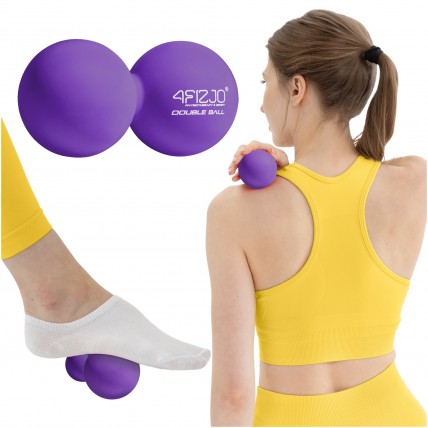 Массажный мяч двойной 4FIZJO Lacrosse Double Ball 6.5 x 13.5 см Purple (P-5907739314338)