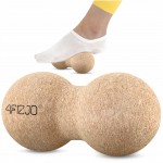 Массажный мяч двойной 4FIZJO Lacrosse DuoBall Cork 6.5 x 13.5 см (P-5907739319586)