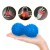 Массажный мяч двойной с шипами 4FIZJO Spike+ 7 x 16 см Blue (P-5905973403337)
