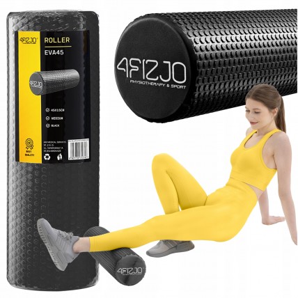 Массажный ролик 4FIZJO CARE+ EVA 45 x 15 см (валик, роллер) Black (P-5907739310736)