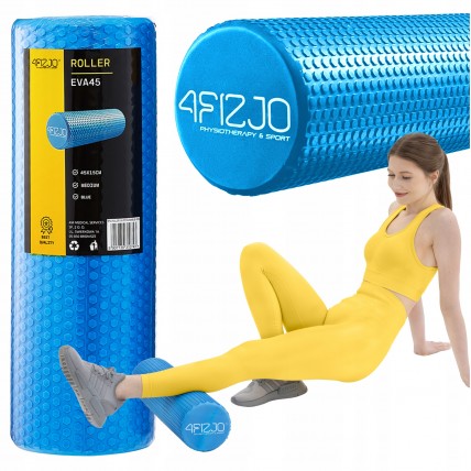 Массажный ролик 4FIZJO CARE+ EVA 45 x 15 см (валик, роллер) Blue (P-5907739310743)
