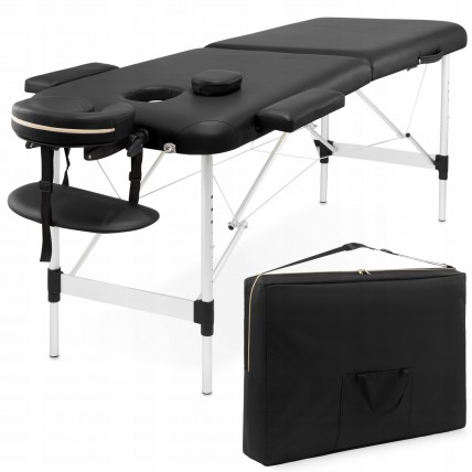Масажний стіл складний 4FIZJO Massage Table Alu W60 Black (P-5907739318374)