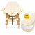 Масажний стіл складний 4FIZJO Massage Table+ Wood W60 Beige (P-5907739318367)