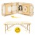 Масажний стіл складний 4FIZJO Massage Table+ Wood W60 Beige (P-5907739318367)