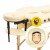 Масажний стіл складний 4FIZJO Massage Table+ Wood W60 Beige (P-5907739318367)