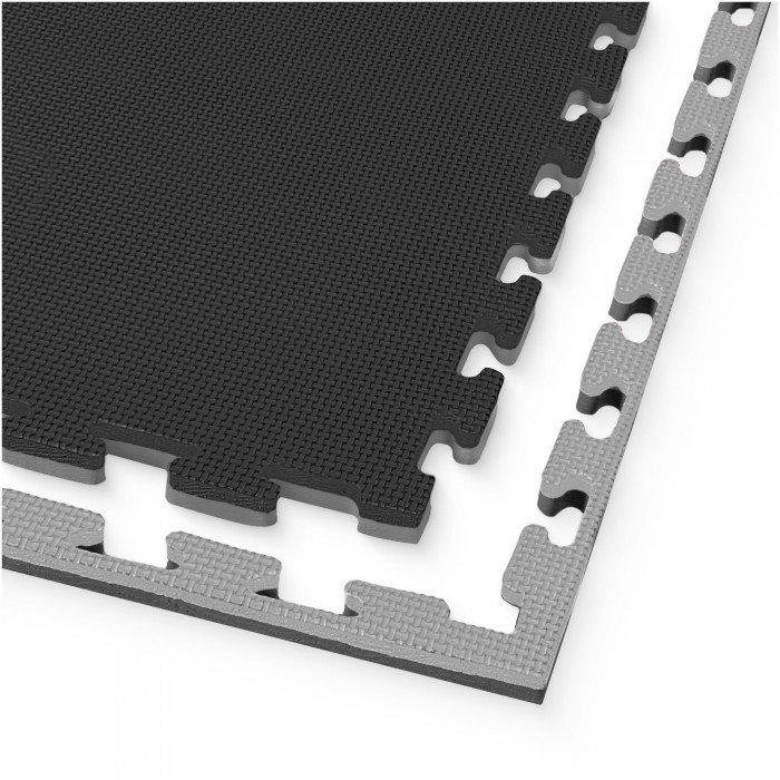 Мат-пазл (ласточкин хвост) 4FIZJO Mat Puzzle EVA 100 x 100 x 2 cм Black/Grey (P-5907739316226)