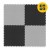 Мат-пазл (ласточкин хвост) 4FIZJO Mat Puzzle EVA 100 x 100 x 2 cм Black/Grey (P-5907739316226)