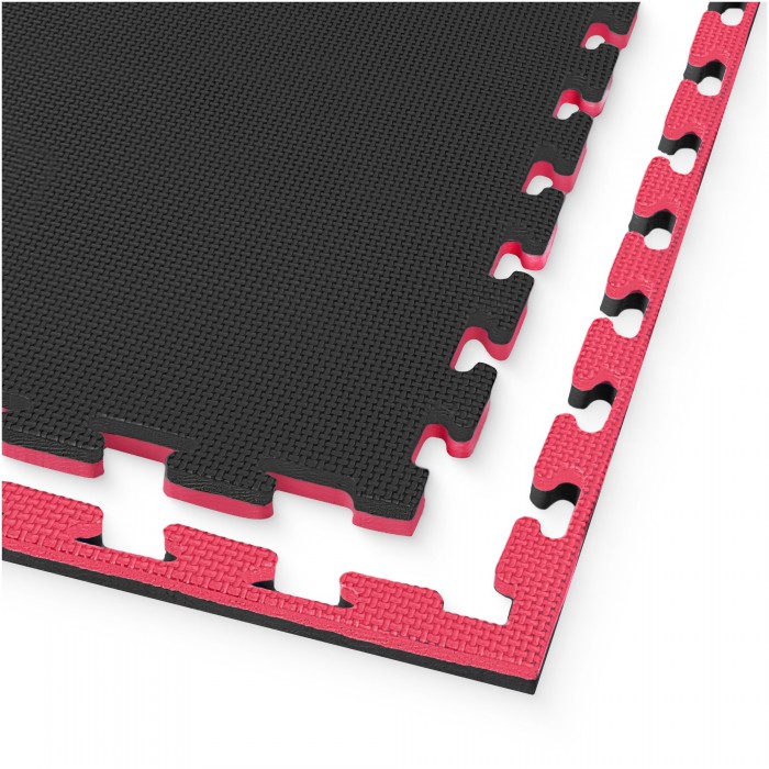Мат-пазл (ласточкин хвіст) 4FIZJO Mat Puzzle EVA 100 x 100 x 2 cм Black/Red (P-5907739310637)