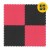 Мат-пазл (ласточкин хвіст) 4FIZJO Mat Puzzle EVA 100 x 100 x 2 cм Black/Red (P-5907739310637)
