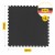 Мат-пазл (ласточкин хвіст) 4FIZJO Mat Puzzle EVA 100 x 100 x 2 cм Black/Red (P-5907739310637)