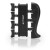 Набор эспандеров Cornix Hand Grip Workout Kit 5шт XR-0269 Black