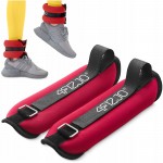 Утяжелители-манжеты для ног и рук 4FIZJO 2 x 1 кг Black/Red (P-5907739311085)