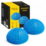 Полусфера массажная балансировочная 4FIZJO Balance Pad 16 см 2 шт массажер для ног, стоп Blue (P-5907739310491)