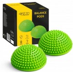 Полусфера массажная балансировочная 4FIZJO Balance Pad 16 см 2 шт массажер для ног, стоп Green (P-5907739310507)