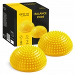 Полусфера массажная балансировочная 4FIZJO Balance Pad 16 см 2 шт массажер для ног, стоп Yellow (P-5907739310460)