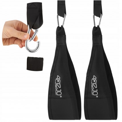 Петлі підвісні (Береша) 4FIZJO AB Sling Straps Black (P-5905973402309)