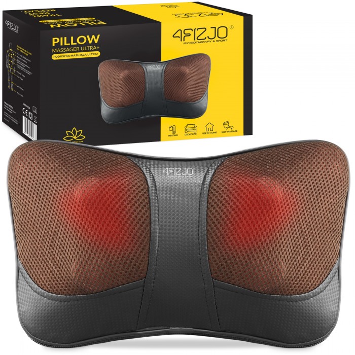 Подушка-масажер 4FIZJO Shiatsu Ultra+ Brown (P-5907739319180)