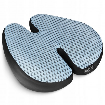 Ортопедична подушка 4FIZJO для спини 41 x 40 см Sky Blue (P-5907739318770)
