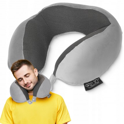 Подушка дорожня 4FIZJO 30 x 27 x 12 см Grey (P-5907739319432)