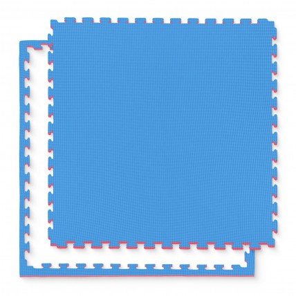 Мат-пазл (ласточкин хвост) 4FIZJO Mat Puzzle EVA 100 x 100 x 4 cм Blue/Red (P-5907739310668)