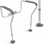 Поручень для унитаза 4FIZJO ручка безопасности, регулируемая White/Grey (P-5905973403443)