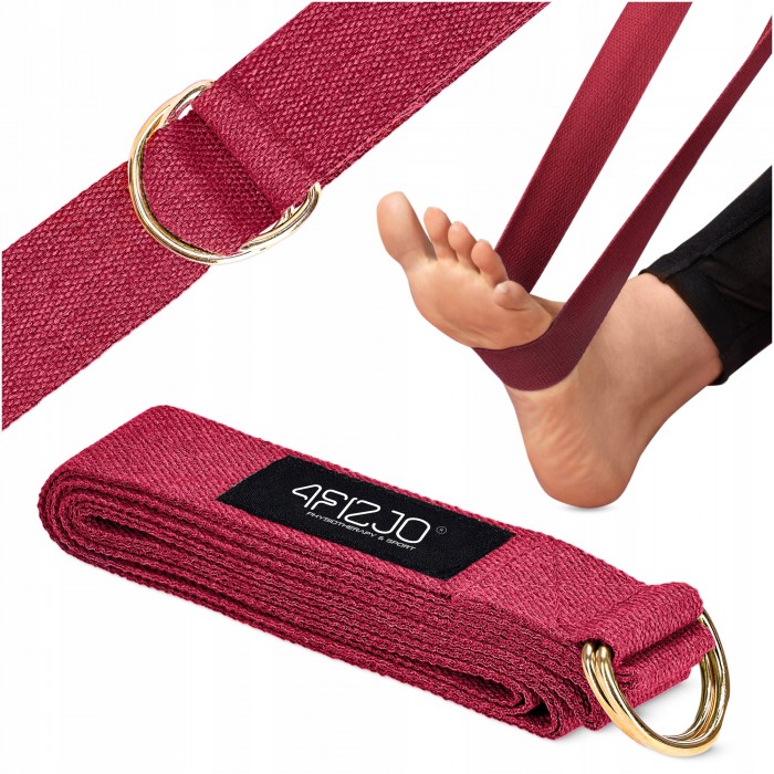 Ремінь для йоги 4FIZJO 300 см Red (P-5907739315373)