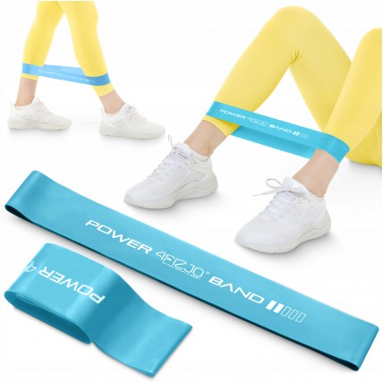 Резинка для фітнесу 4FIZJO Mini Power Band 0.6 мм 1-5 кг Sky Blue (P-5907222931103)