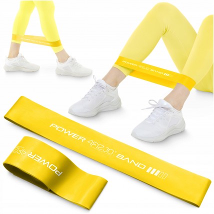Резинка для фітнесу 4FIZJO Mini Power Band 0.8 мм 5-10 кг Yellow (P-5907222931608)