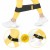 Резинка для фітнесу та спорту із тканини 4FIZJO Hip Band 10-15 кг Black/Yellow (P-5907739310309)