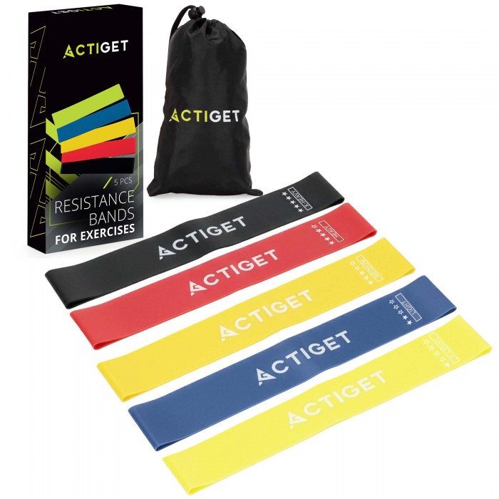 Резинки для фітнесу Actiget Mini Power Band набір 5 шт 1-20 кг ACT0104