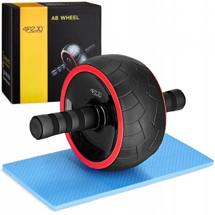 Ролик (гімнастичне колесо) для преса 4FIZJO Ab Wheel XL Black/Red (P-5907739312747)