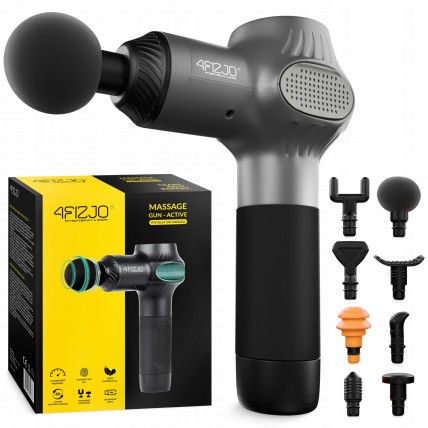 Ручной перкуссионный массажер 4FIZJO Massage Gun Active 30 Вт массажный пистолет (P-5907739319937)