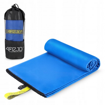 Рушник спортивний 4FIZJO 130 x 75 см з мікрофібри Blue (P-5907739317254)