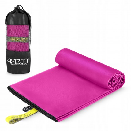 Рушник спортивний 4FIZJO 130 x 75 см з мікрофібри Pink (P-5907739317278)