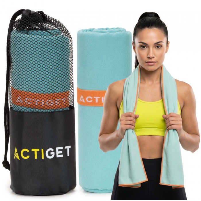 Рушник спортивний Actiget 150 x 75 см з мікрофібри ACT0194 Sky Blue Рушник спортивний Actiget 150 x 75 см з мікрофібри ACT0194 Sky Blue