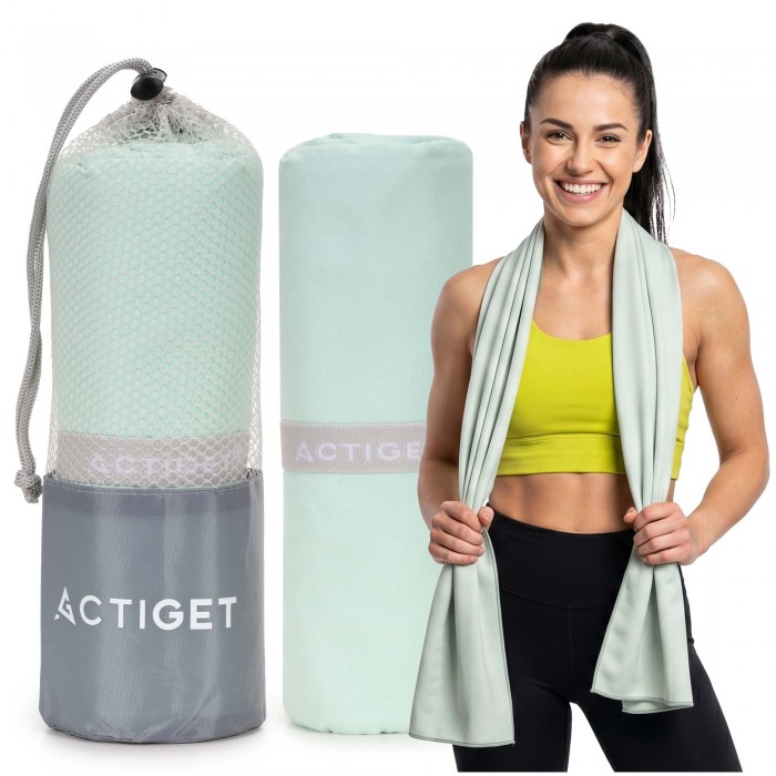 Рушник спортивний Actiget 180 x 100 см з мікрофібри ACT0199 Mint Рушник спортивний Actiget 180 x 100 см з мікрофібри ACT0199 Mint