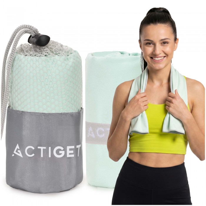 Рушник спортивний Actiget 80 x 40 см з мікрофібри ACT0185 Mint Рушник спортивний Actiget 80 x 40 см з мікрофібри ACT0185 Mint