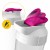 Шейкер спортивный 4FIZJO Ultra 700 мл White/Pink (P-5905973407069)