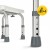 Сходинка-табурет 4FIZJO для ванної та душу, регульована White/Grey (P-5905973403429)