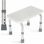 Ступень-табурет 4FIZJO для ванной и душа, регулируемая White/Grey (P-5905973403429)