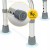Сходинка-табурет 4FIZJO для ванної та душу, регульована White/Grey (P-5905973403429)
