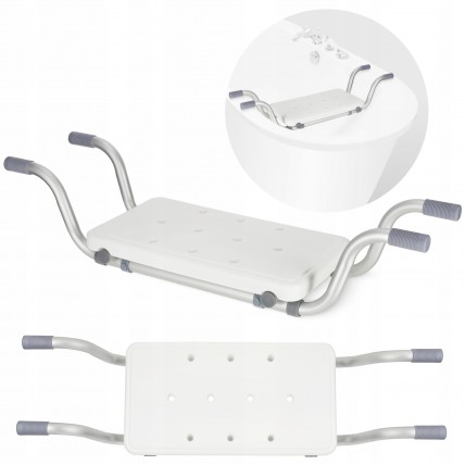 Сидіння-лава для ванної 4FIZJO регульоване White/Grey (P-5905973403436)