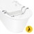 Сидение-скамейка для ванной 4FIZJO регулируемое White/Grey (P-5905973403436)